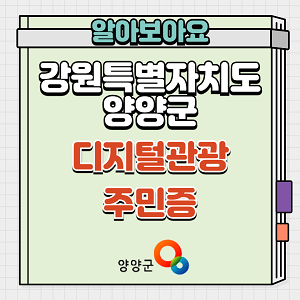 양양군 디지털관광주민증