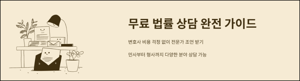 ๋ฌด๋ฃ ๋ฒ๋ฅ ์๋ด ์์ ๊ฐ์ด๋