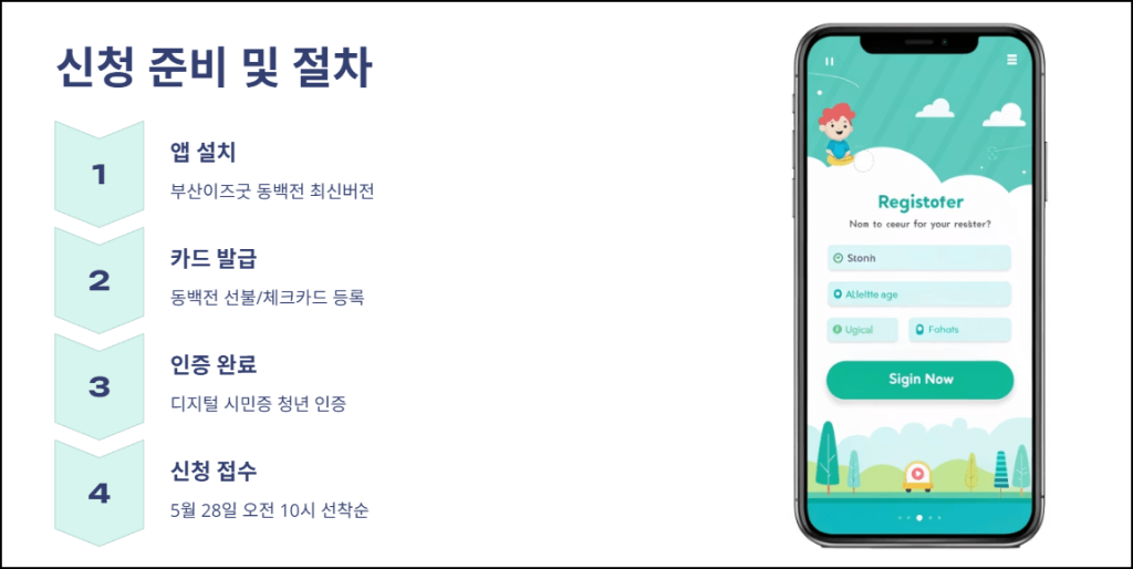 신청 준비 및 절차