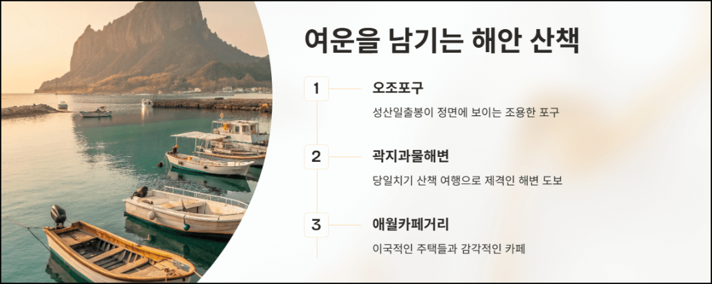여운을 남기는 해안 산책지