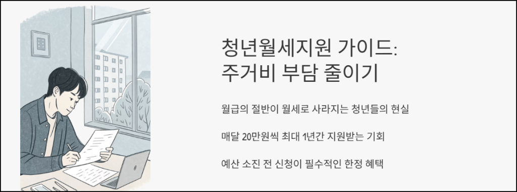 청년월세지원 가이드 주거비 부담 줄이기