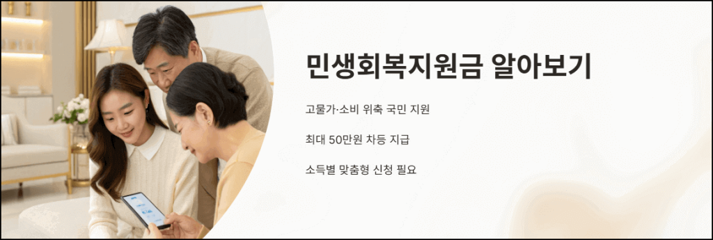 민생회복지원금 알아보기