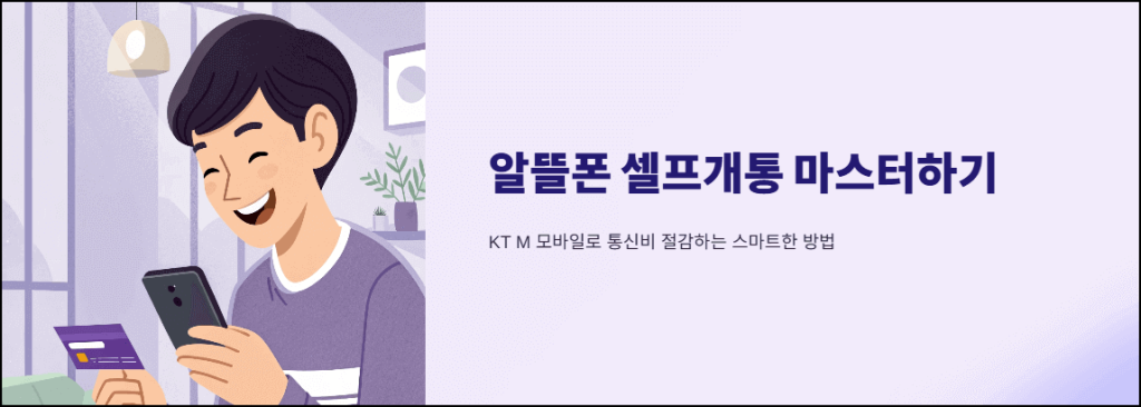 알뜰폰 셀프개통 마스터하기