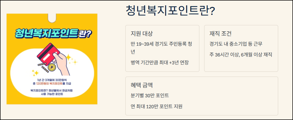 청년복지포인트란?
