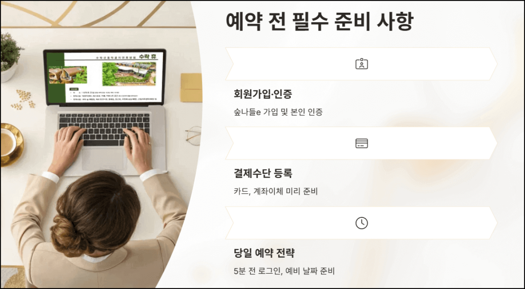 예약 전 필수 준비 사항