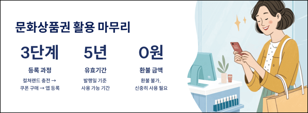 문화상품권 활용 마무리