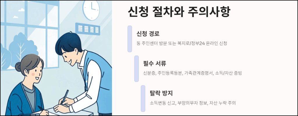 신청절차와 주의사항