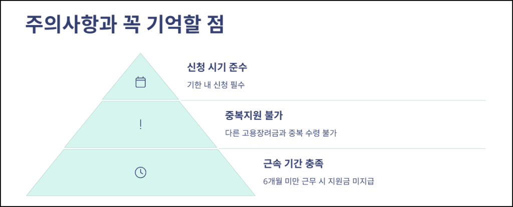 주의사항과 꼭 기억할 점