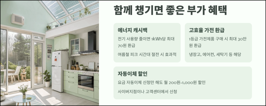 함께 챙기면 좋은 부가 혜택