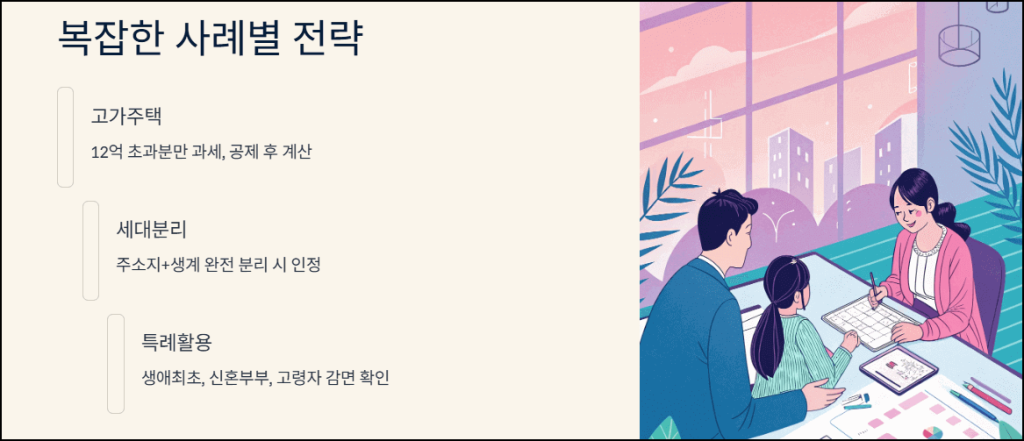 복잡한 사례별 전략