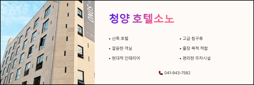 청양 호텔소노