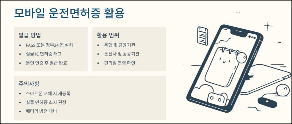 모바일 운전면허증 활용