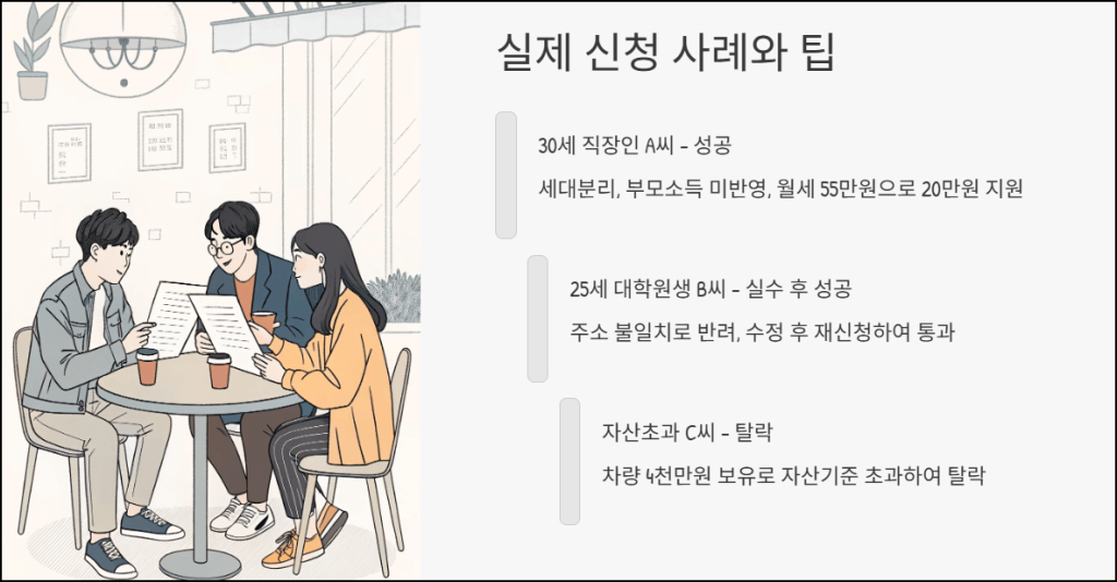 실제 신청 사례와 팁