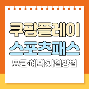 쿠팡플레이 스포츠패스