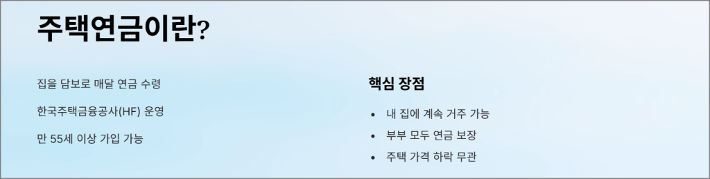 주택연금이란?