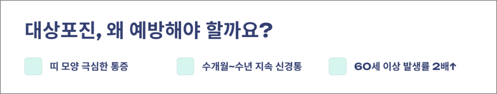 대상표진, 왜 예방해야 할까요?