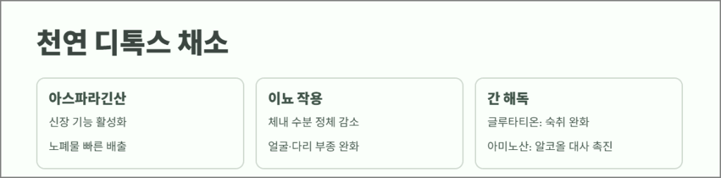 천연 디톡스 채소