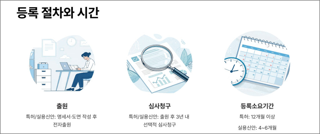 등록 절차와 시간