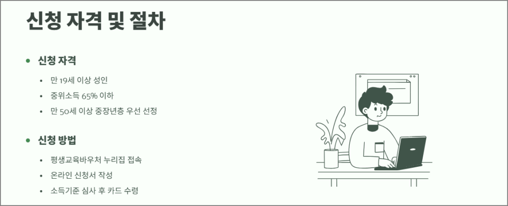 신청 자격 및 절차