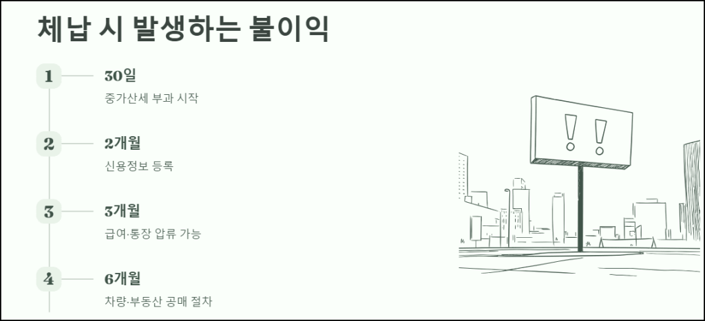 체납 시 발생하는 불이익