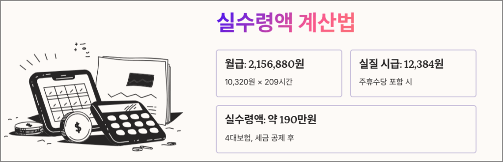 실수령액 계산방법