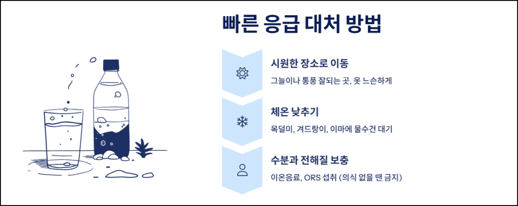 빠른 응급 대처 방법