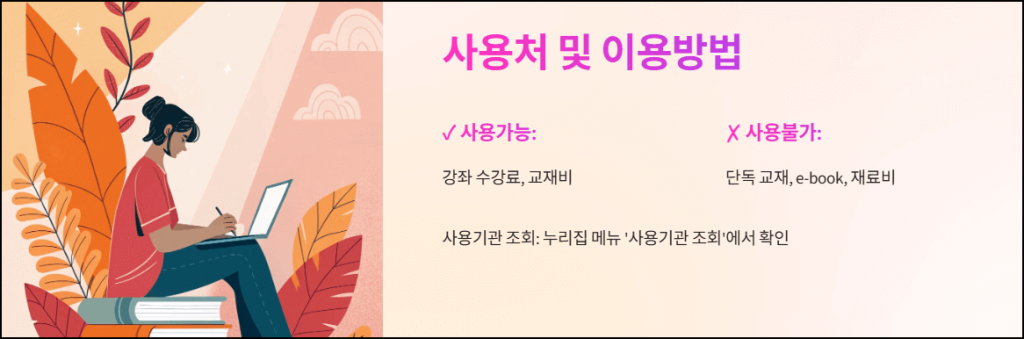 사용처 및 이용방법