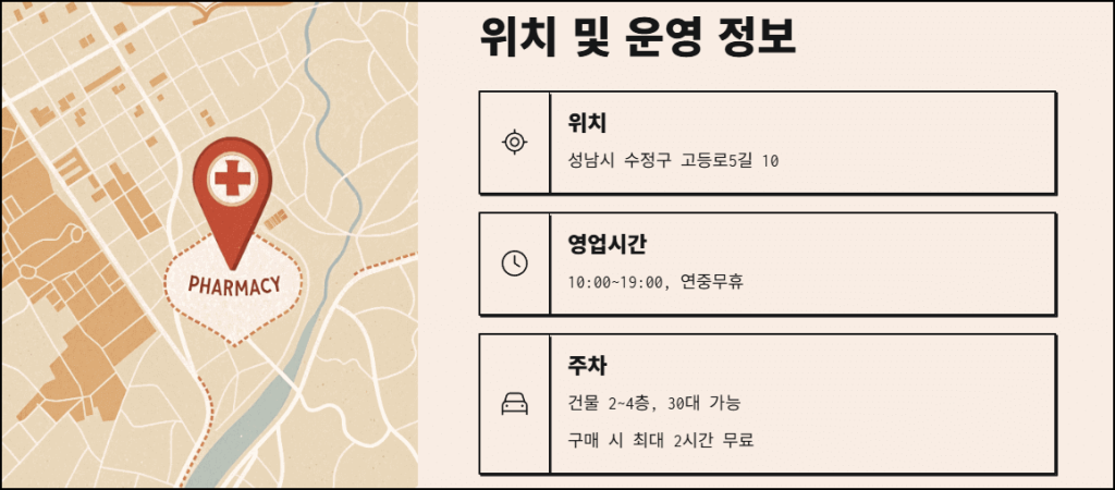 위치 및 운영정보