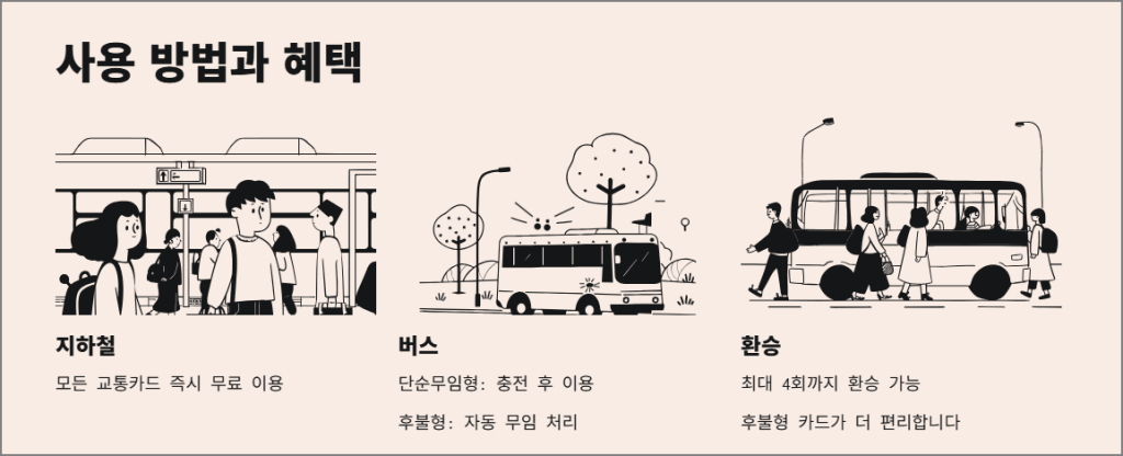 어르신 교통카드 사용방법과 환승 혜택