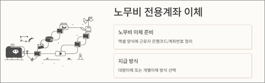 노무비 전용계좌 이체