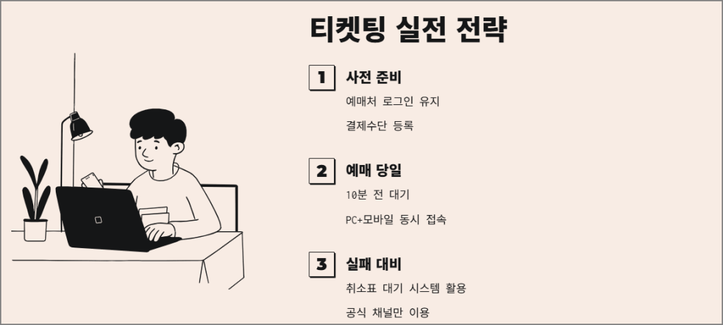 티켓팅 실전 전략
