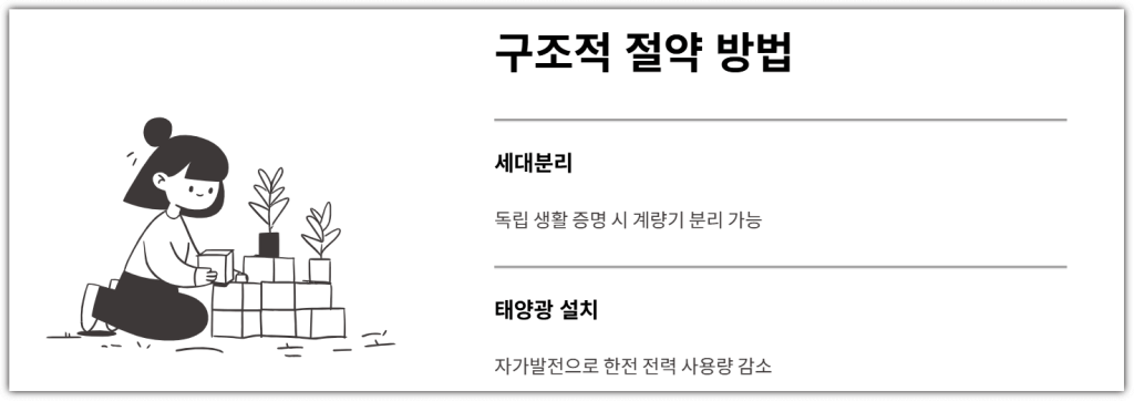 구조적 절약 방법