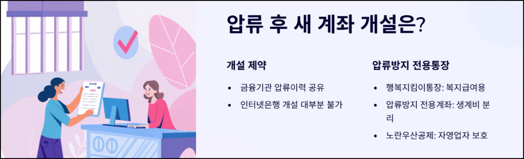 압류후 새 계좌 개설은?