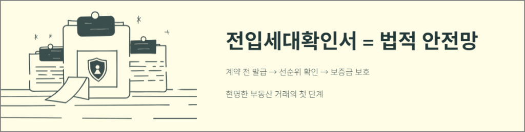 전입세대확인서 = 법적 안전망