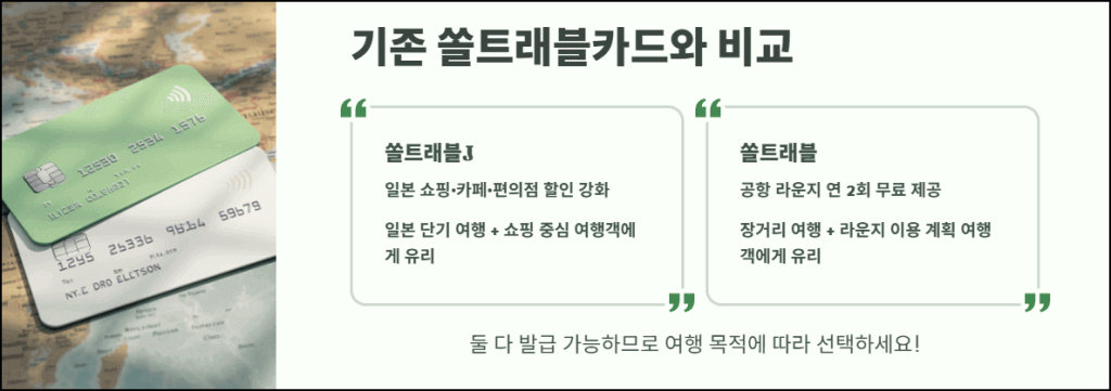 기존 쏠트래블카드와 비교
