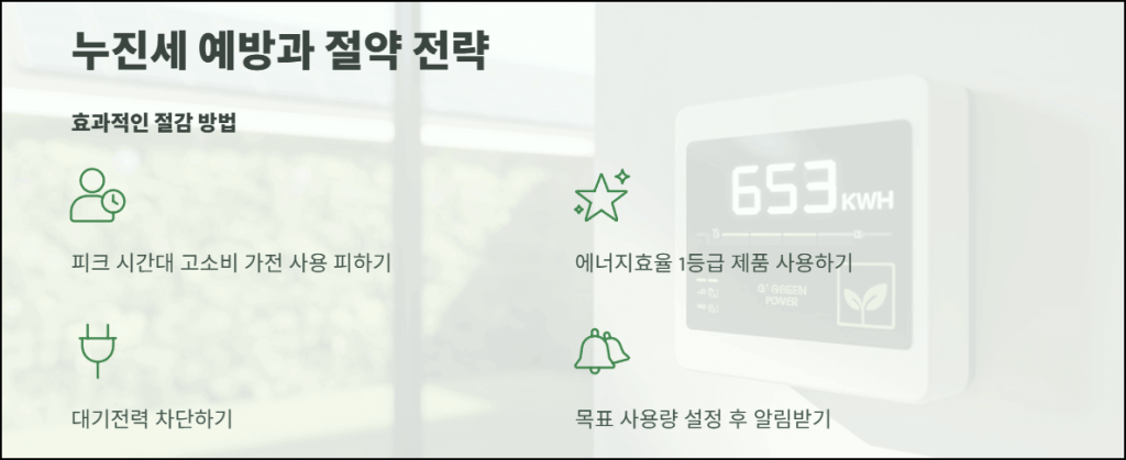 누진세 예방과 절감 팁