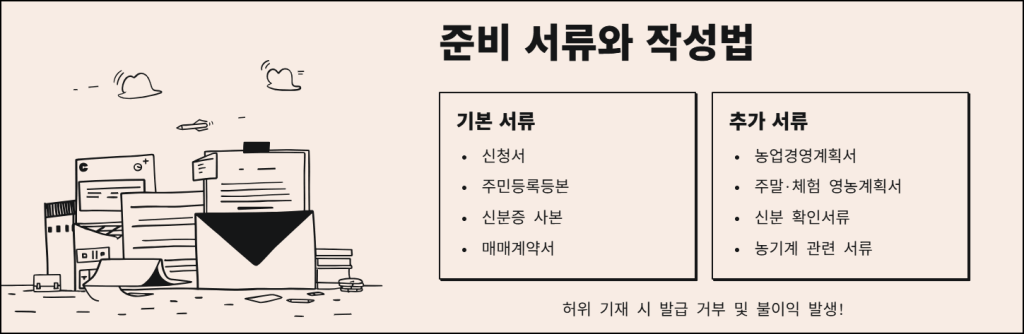 준비 서류와 작성 방법
