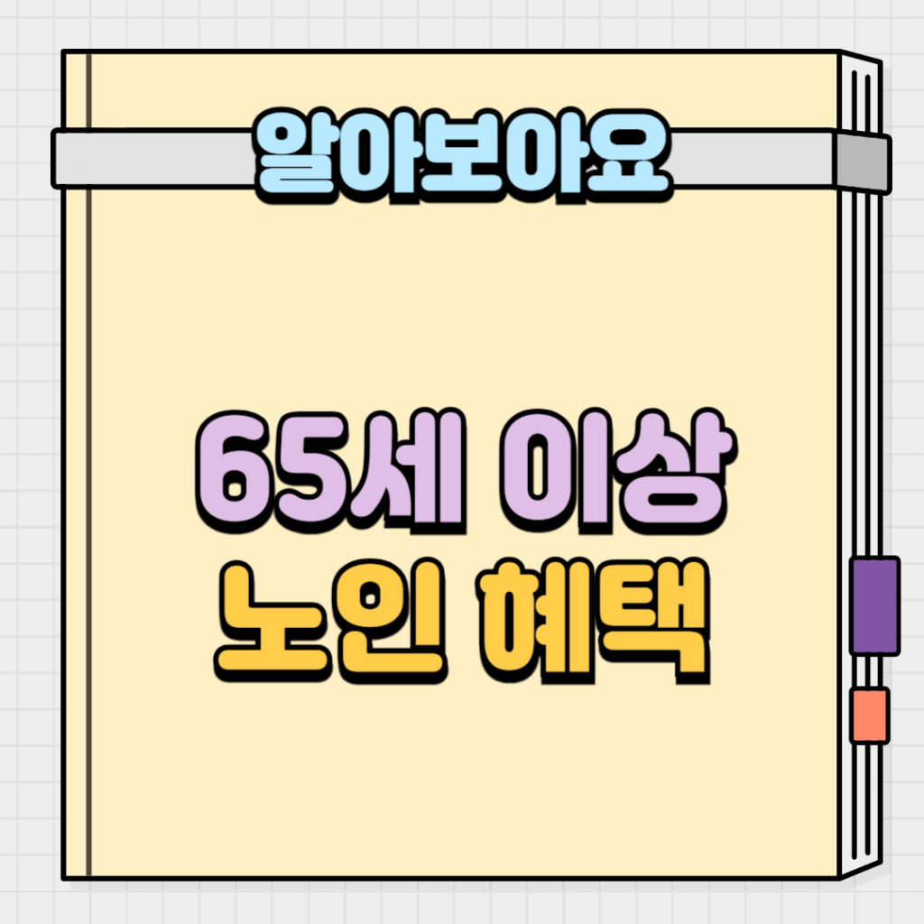 65세 이상 노인 혜택