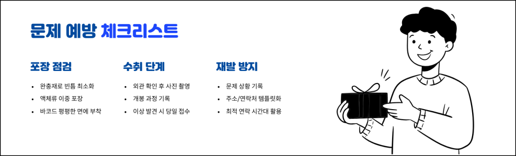 문제 예방과 사후 관리 체크리스트