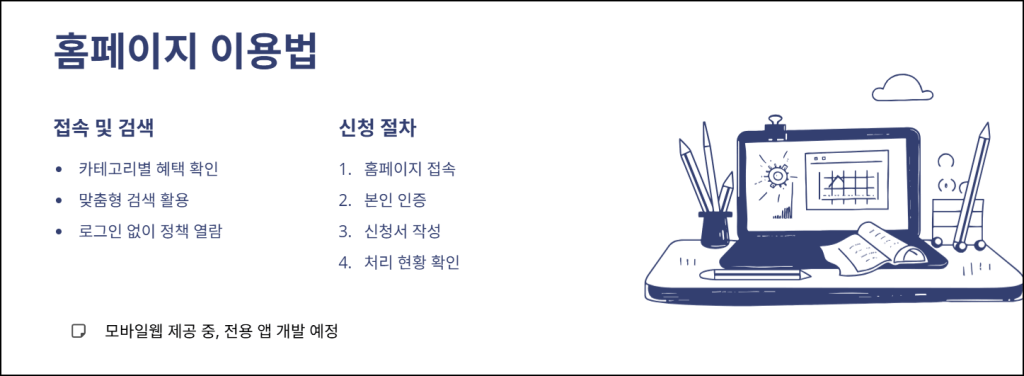 홈페이지 이용 방법