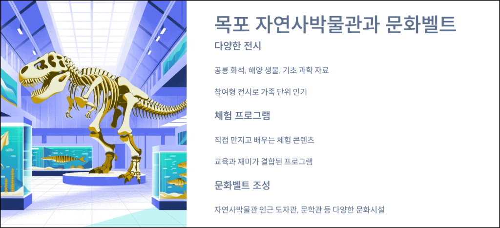 목포 자연사박물관과 문화벨트