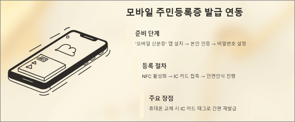 모바일 주민등록증 발급 연동
