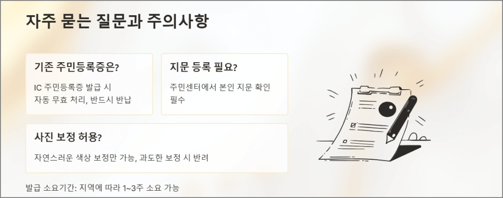 자주 묻는 질문과 주의사항