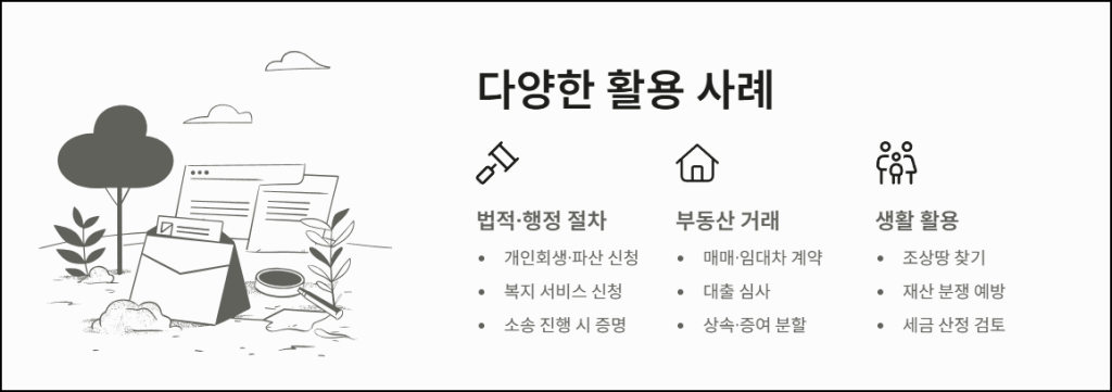 지적전산자료 활용 사례