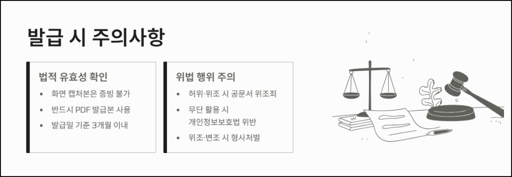 지적전산자료 발급 시 주의사항