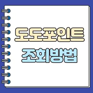 도도포인트 조회방법