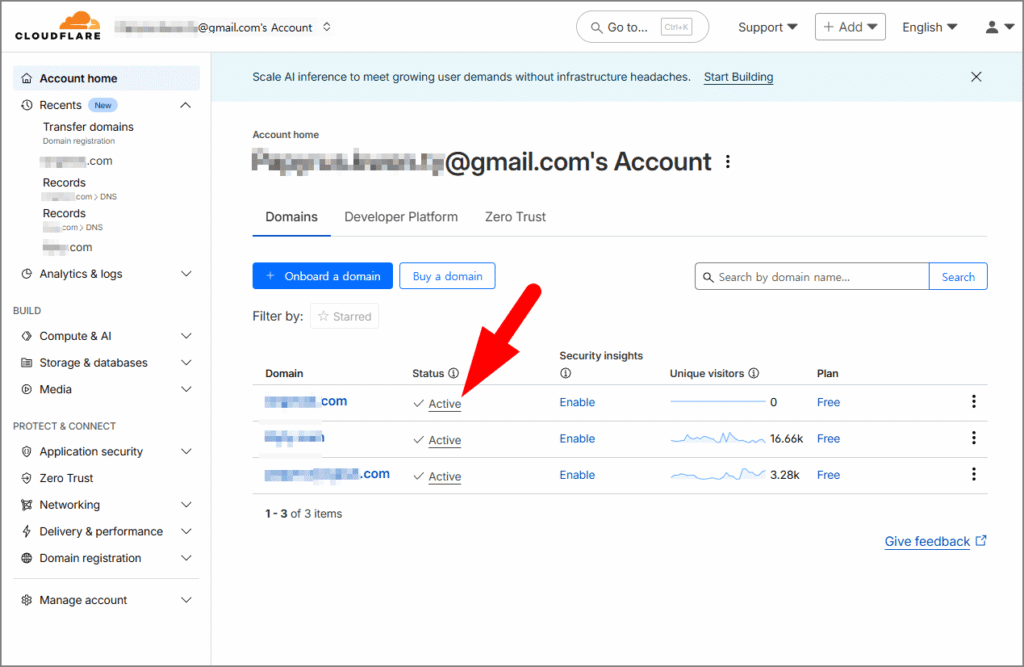 도메인 이전 완료