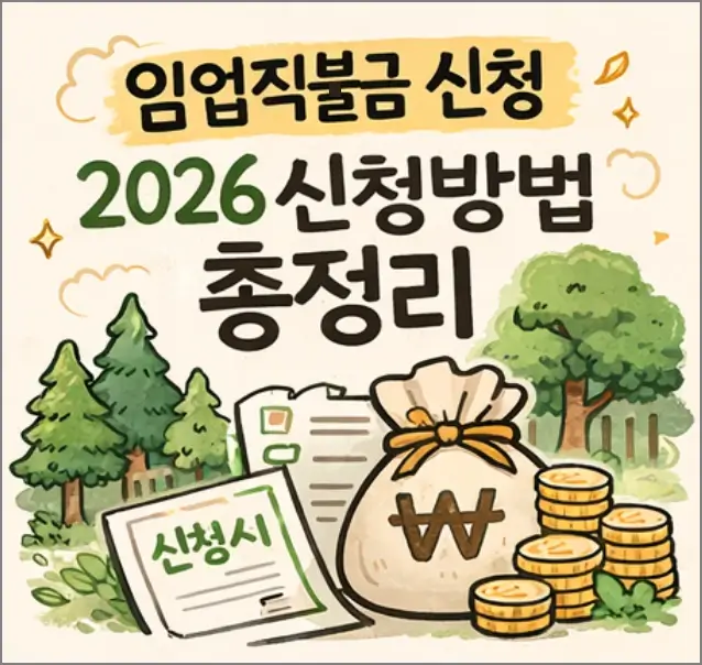 임업직불금 신청방법 총정리