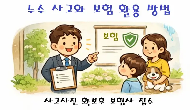 누수 사고와 보험 활용 방법
