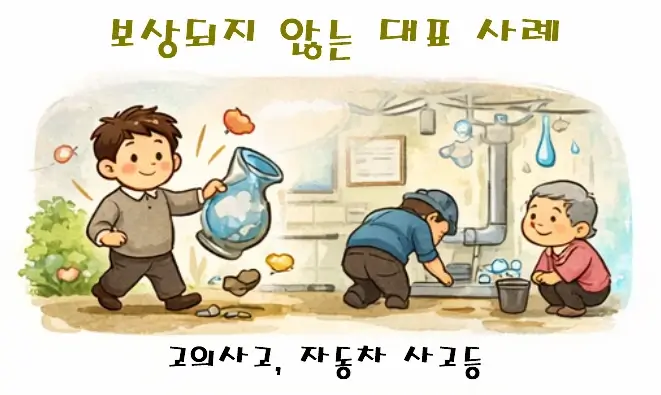 일상생활배상책임보험: 보상되지 않는 대표 사례